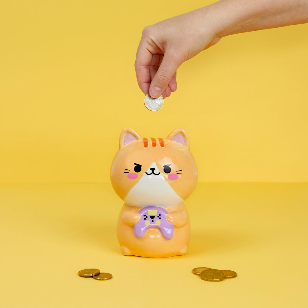 Kawaii Gamer Coin Bank