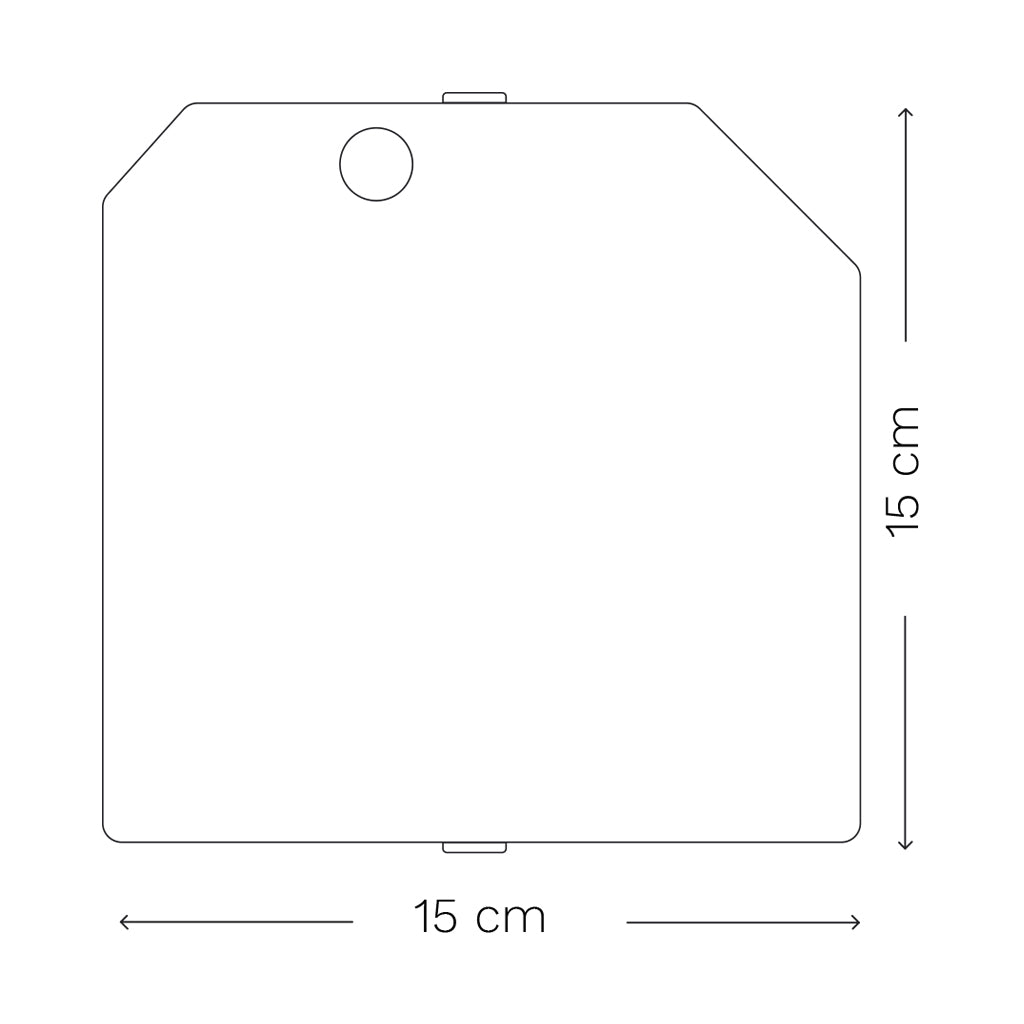 Repuesto - Cubierta con agujero del marco de fotos Kube 15x15