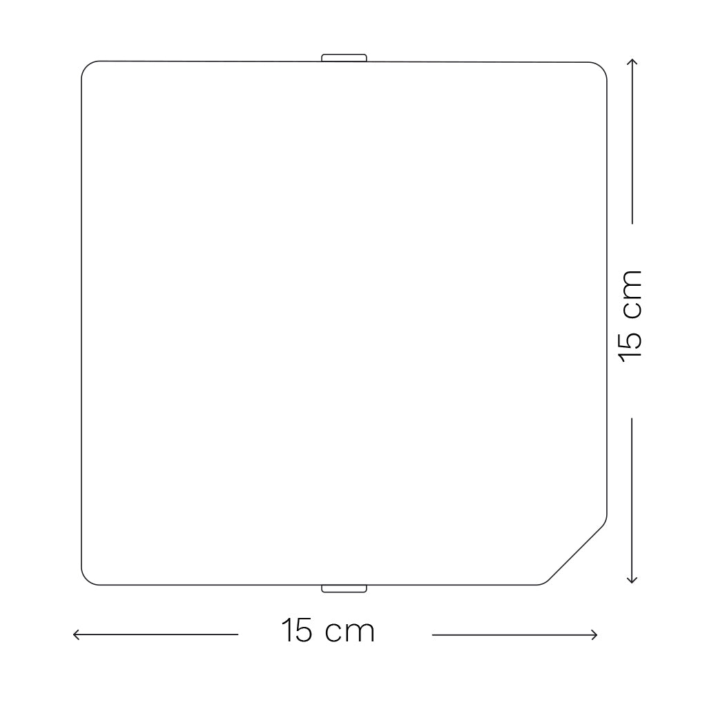 Repuesto - Cubierta cuadrada del marco de fotos Kube 15x15