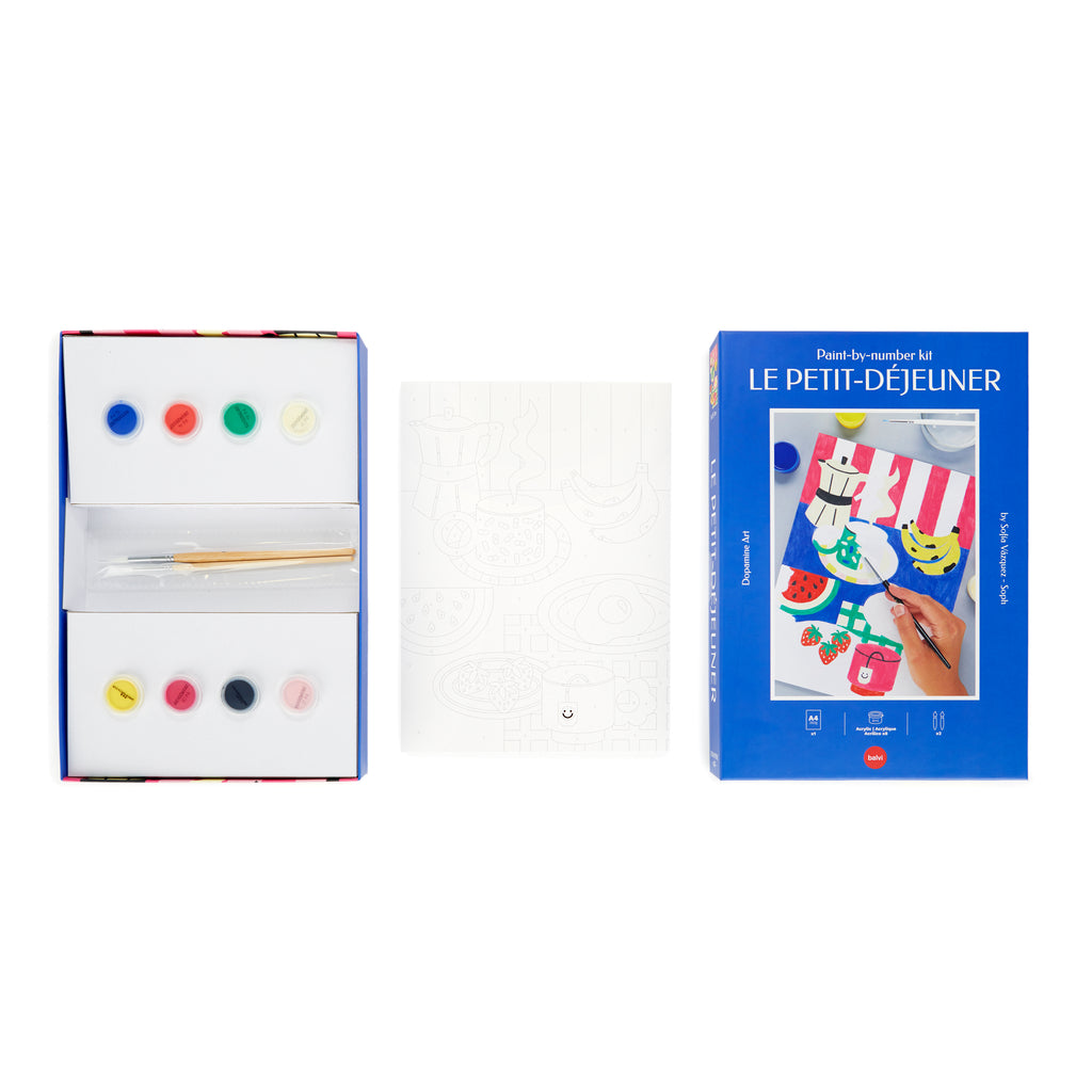 Le Petit-Déjeuner Paint-by-numbers kit