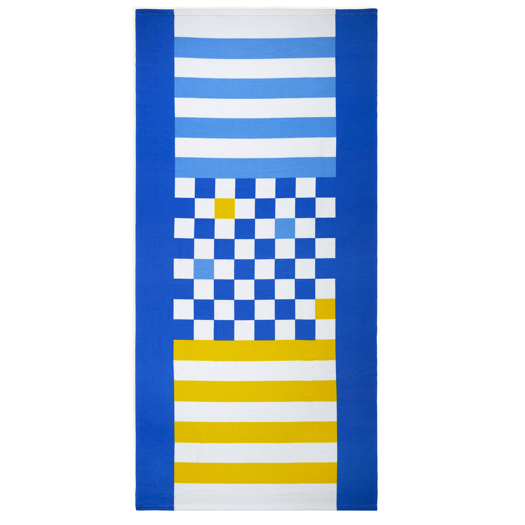 Checkers Strandtuch mit Spiel