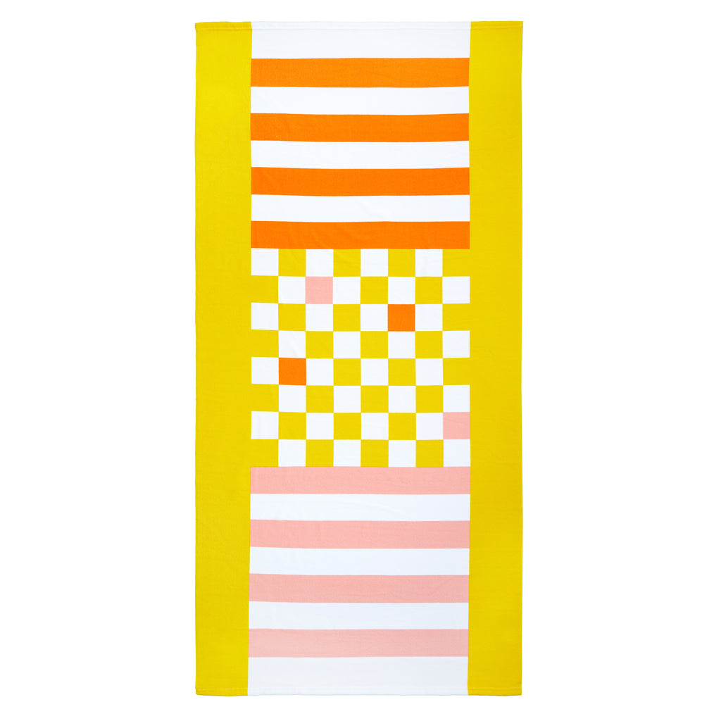 Checkers Strandtuch mit Spiel