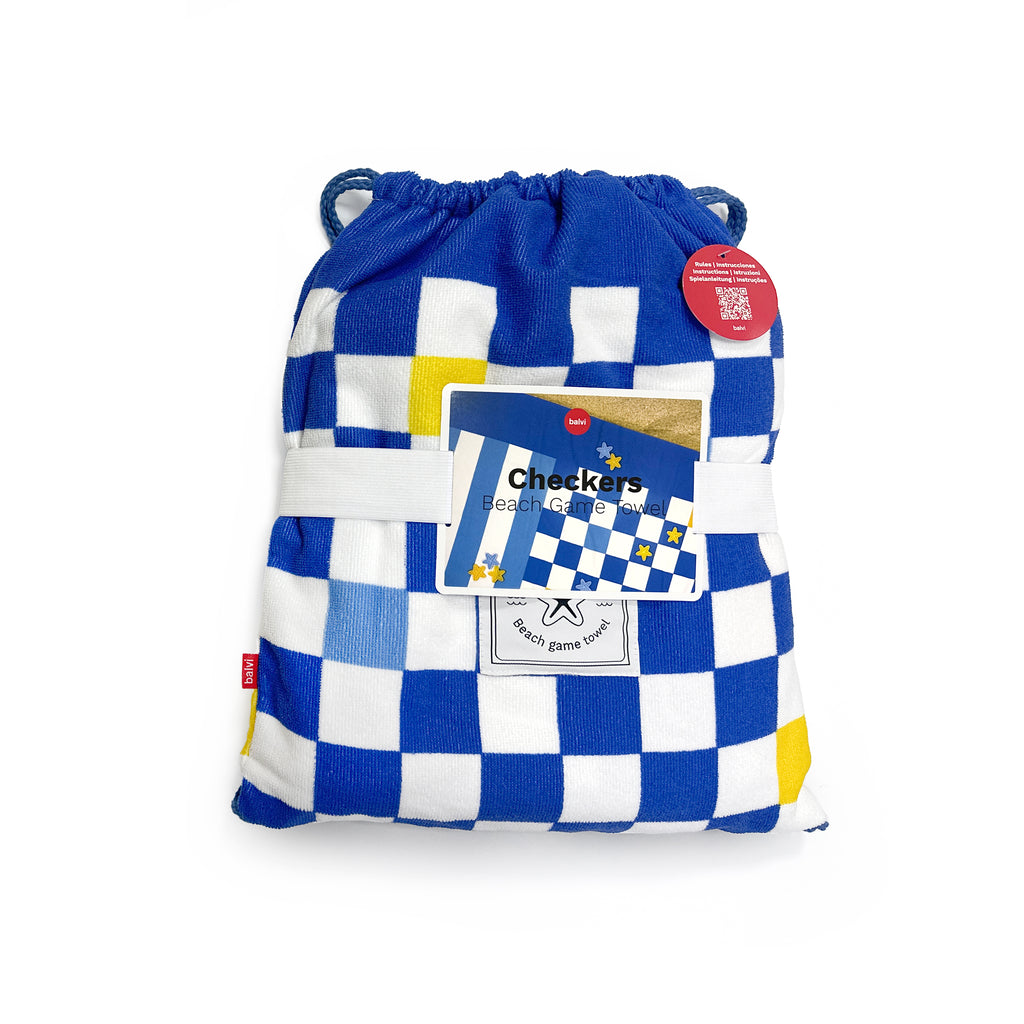 Checkers Strandtuch mit Spiel