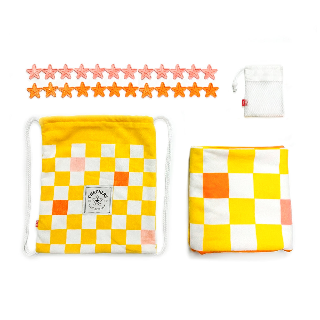 Checkers Strandtuch mit Spiel