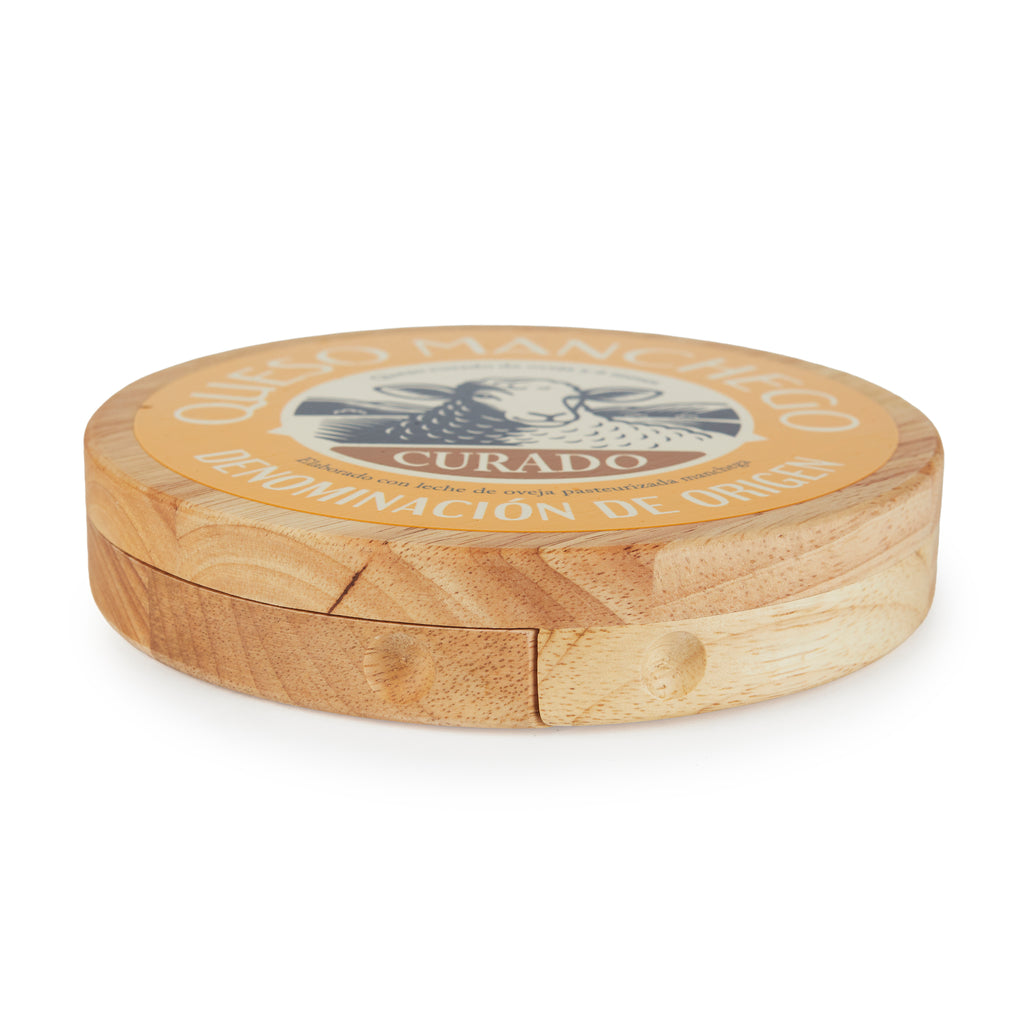 Tabla de quesos con utensilios Manchego