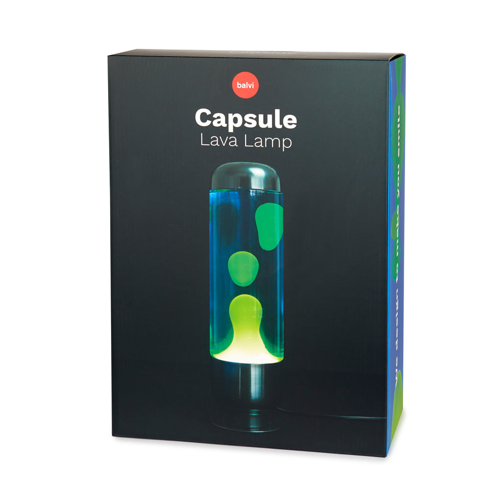 Lampe à lave Capsule - Bleu/Vert