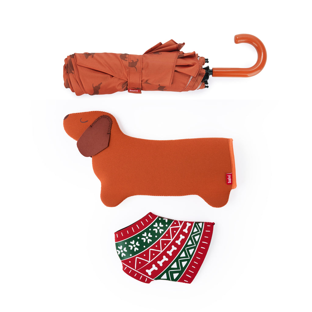 Ombrello Teckel Christmas