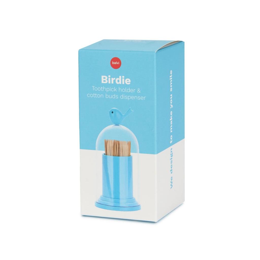 Birdie Spender für Zahnstocher und Wattestäbchen