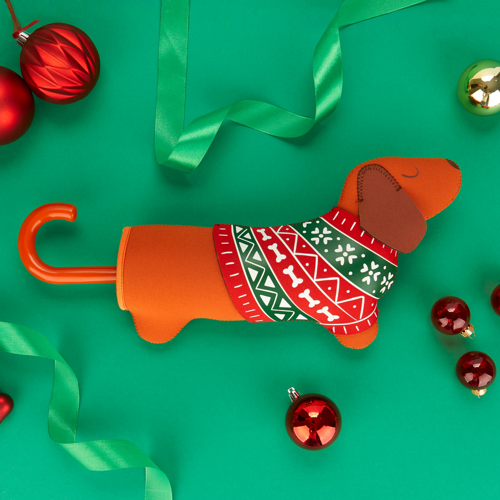 Teckel Christmas Regenschirm